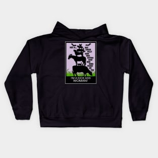 KICK ASS WOMAN! Kids Hoodie